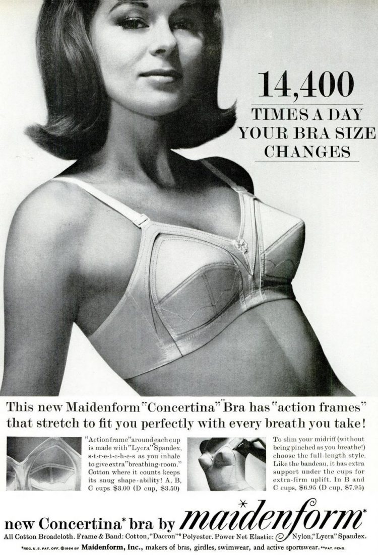 This is what's meant by the term Bullet Bra and why boobs looked so  pointy in the 50's and 60's. Early 1960's Maidenform ad. : r/OldSchoolCool