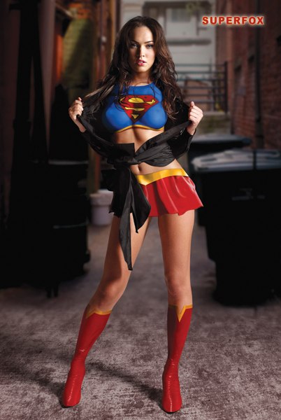 This image has an empty alt attribute; its file name is Megan-Fox-Superfox-Supergirl-Superman-Movie-Poster-Print-24-x-36.jpg